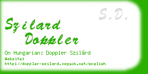 szilard doppler business card